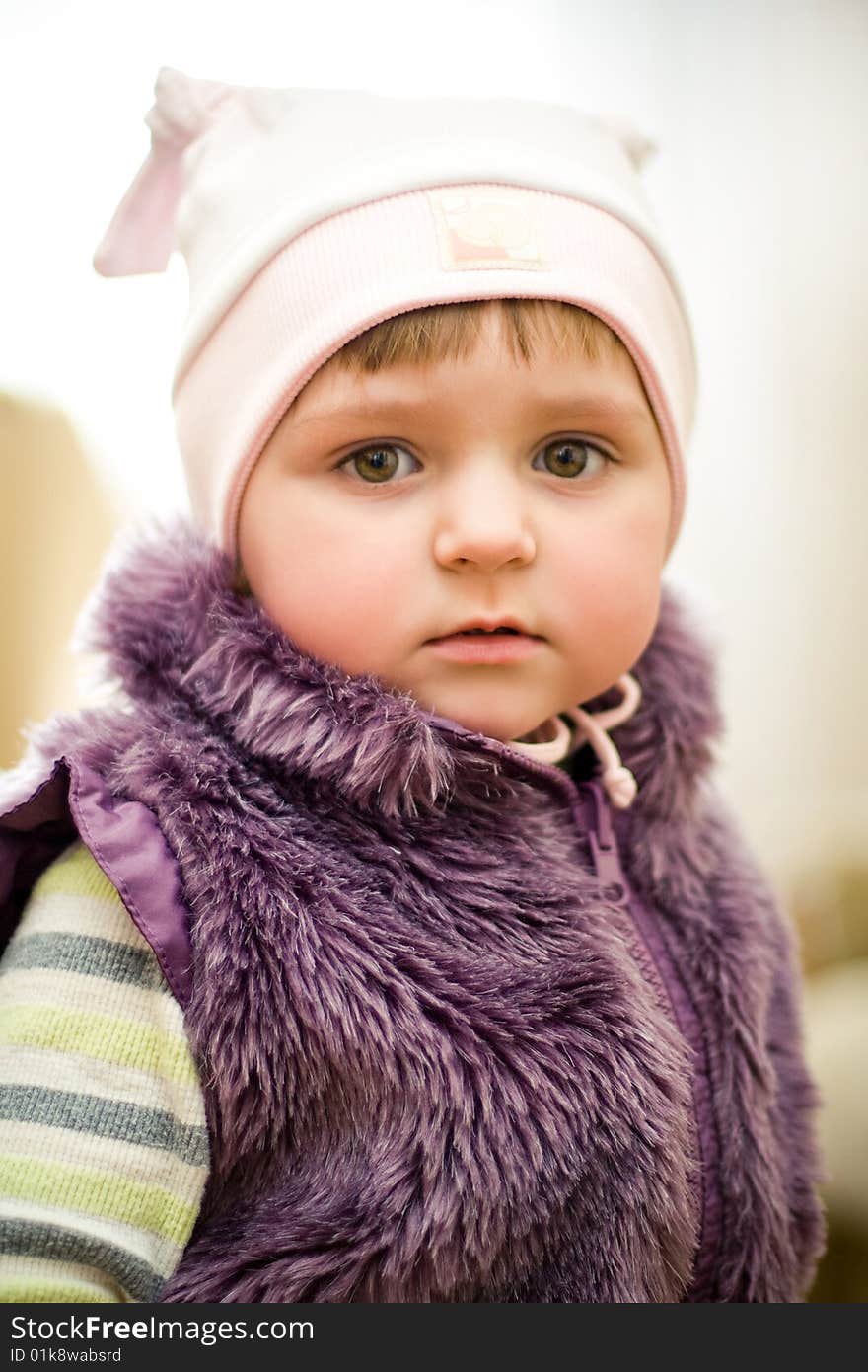 Little girl in hot dress