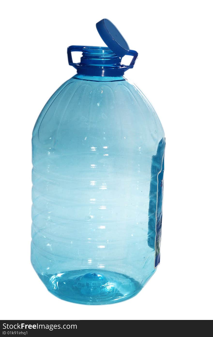 Empty plastic bottle