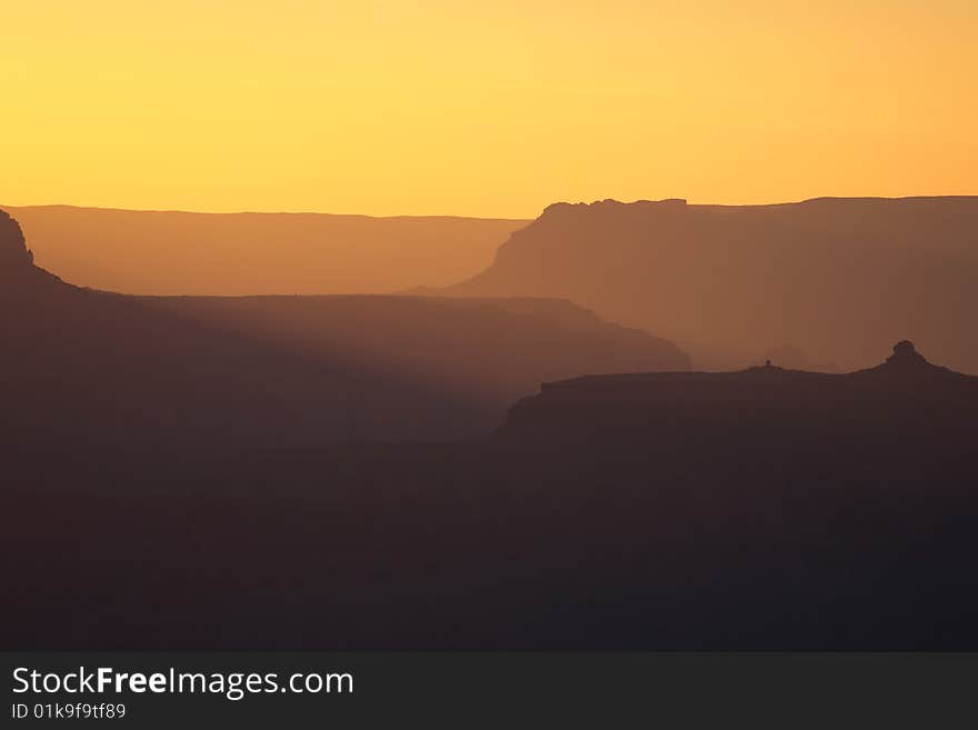 Sunset at Grand Canyon National Park, USA