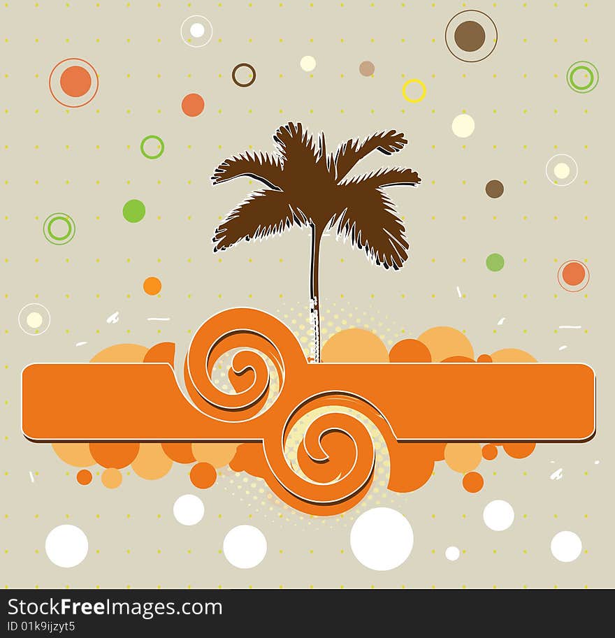 Background With Palm