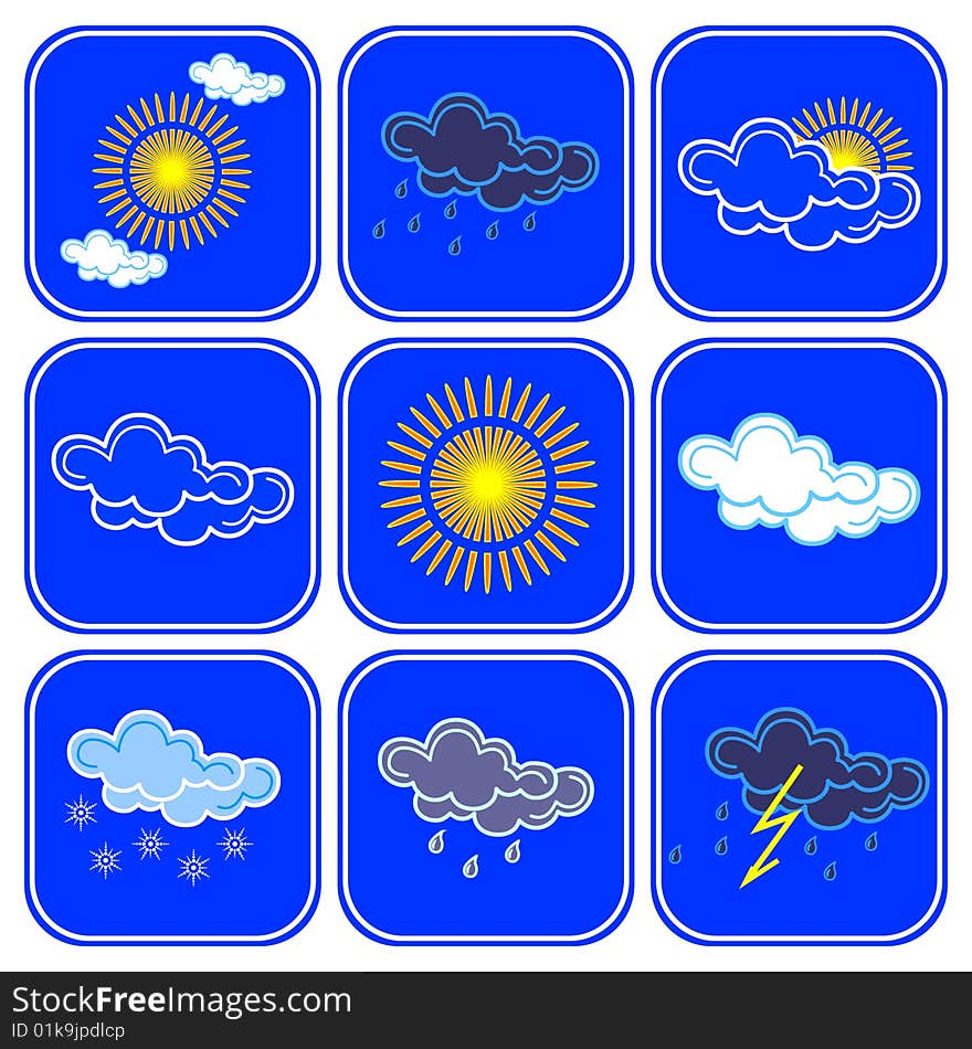 Vector Weather Icons.