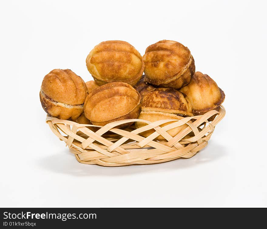 Biscuit in a small basket