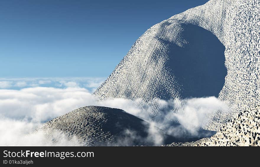 Mountain At The Skyline