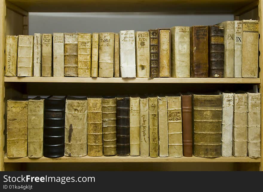 Very old unique books in the library