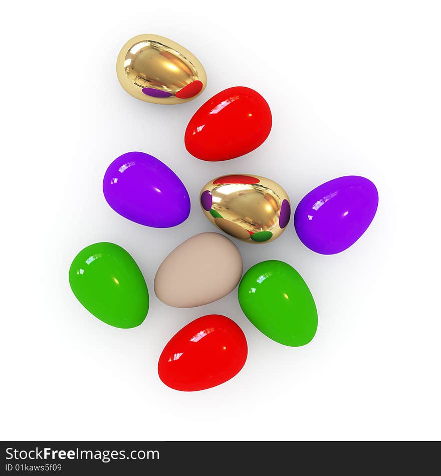 Colorful Easter Eggs