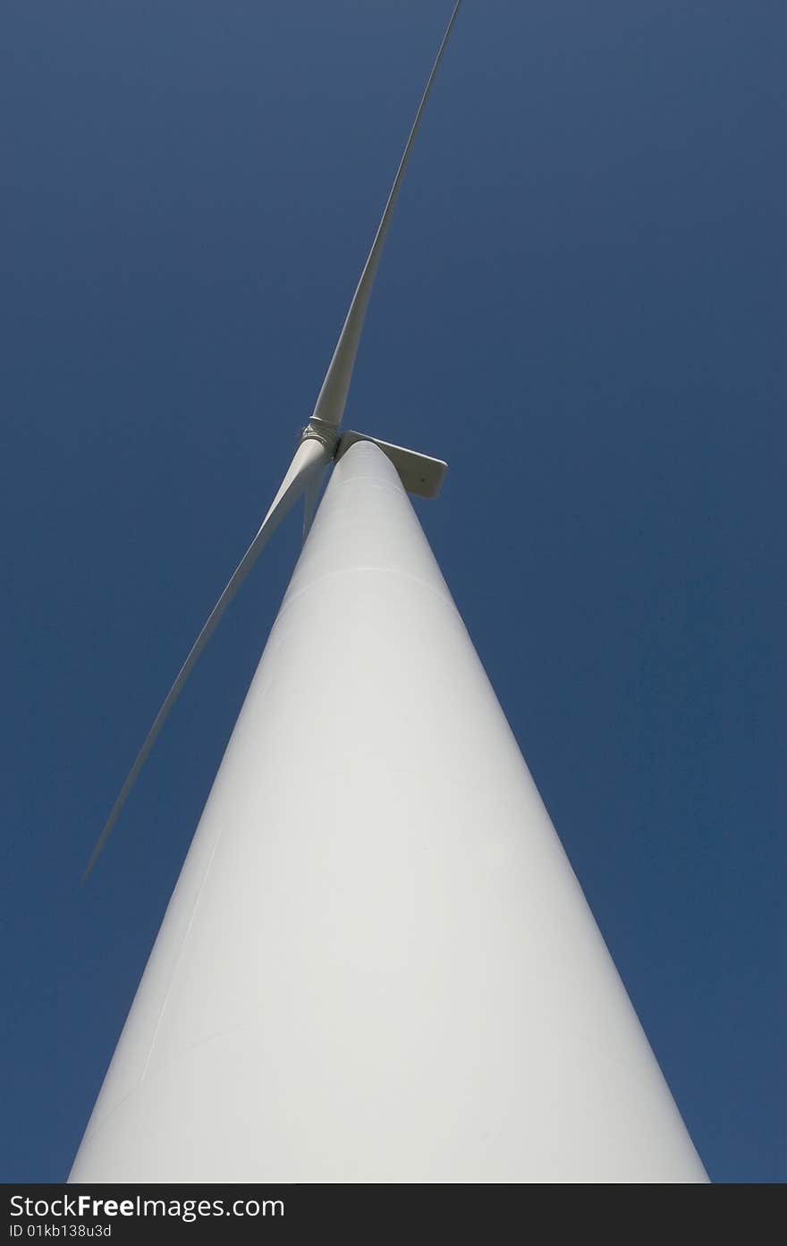 Single wind turbine  - Batalha city - Portugal - Europe