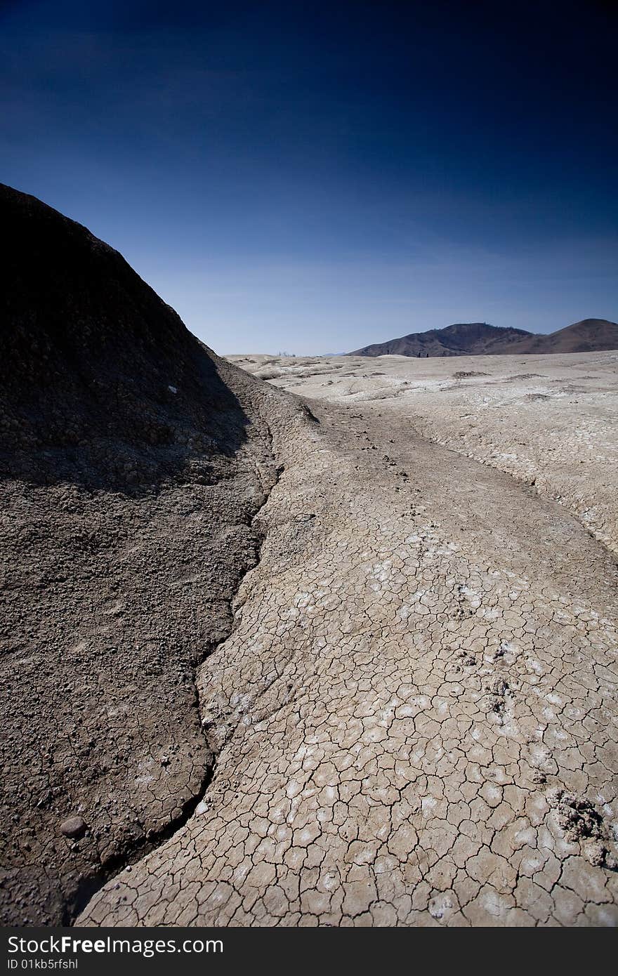 Mud Volcanoes in Buzau, Romania