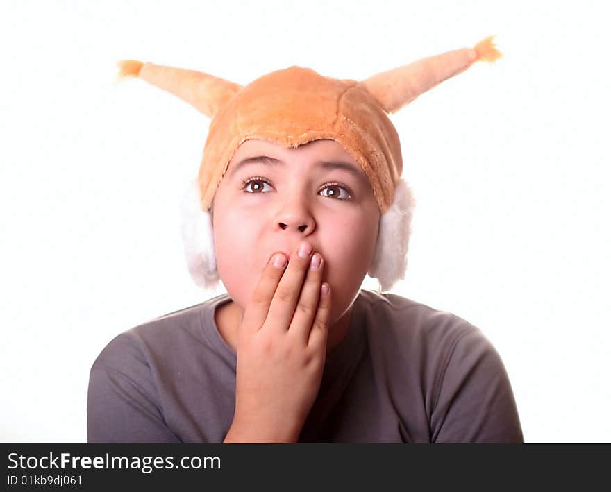 Child in  costume of  squirrel. Child in  costume of  squirrel