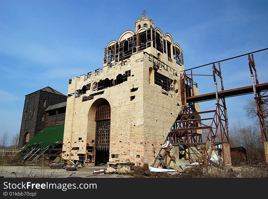 Abandoned open-air theater.