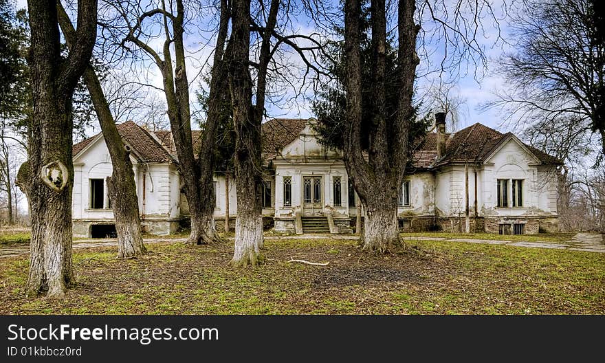 Big old abandoned house in transylvania. Big old abandoned house in transylvania