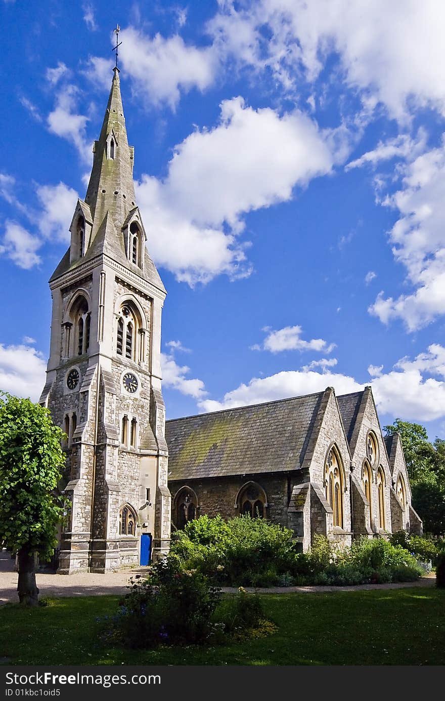 Christ church in wanstead, london built 
 in a 13th century gothic style