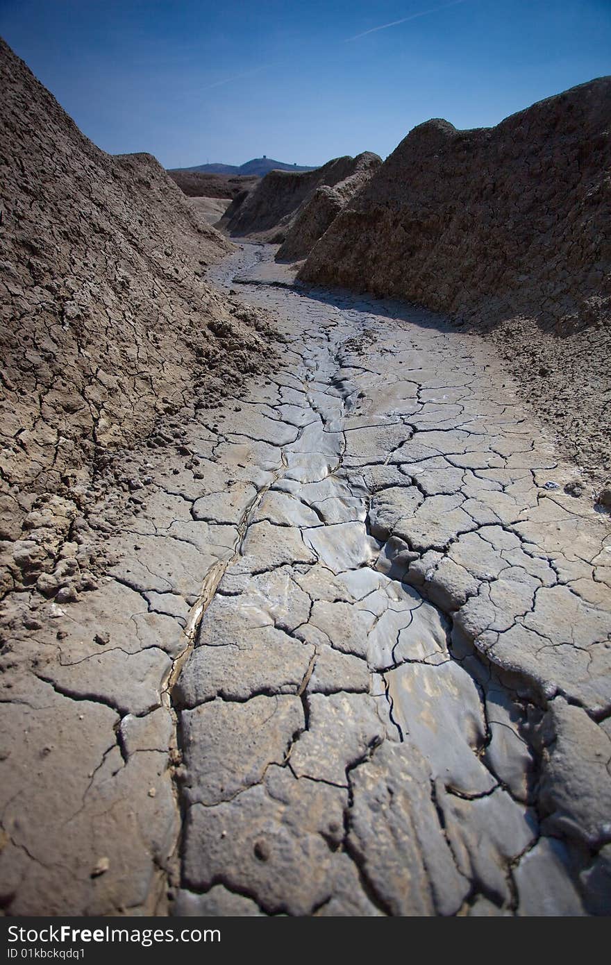 Mud Volcanoes in Buzau, Romania