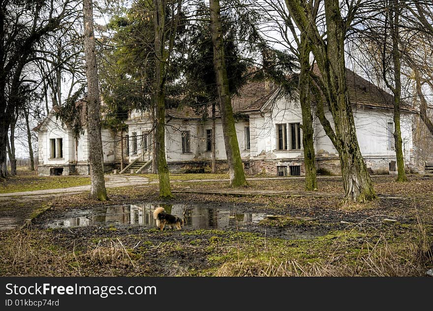 Big old abandoned house in transylvania. Big old abandoned house in transylvania