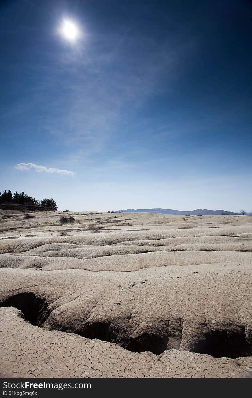 Mud Volcanoes in Buzau, Romania