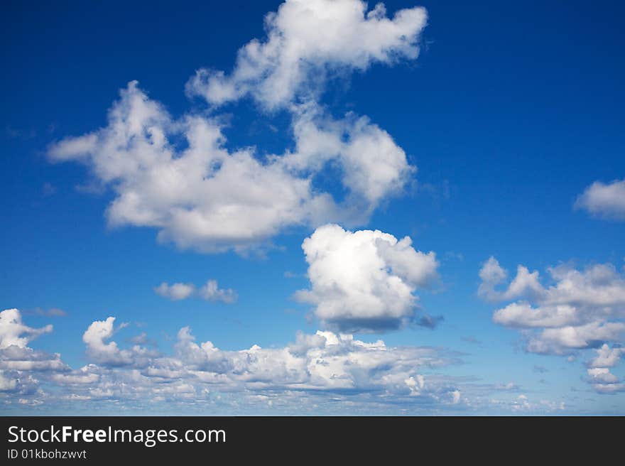 Clouds over beautiful blue sky