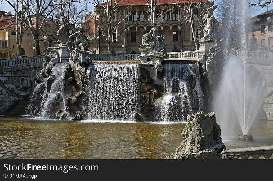 Twelve months fountain in Valentino park