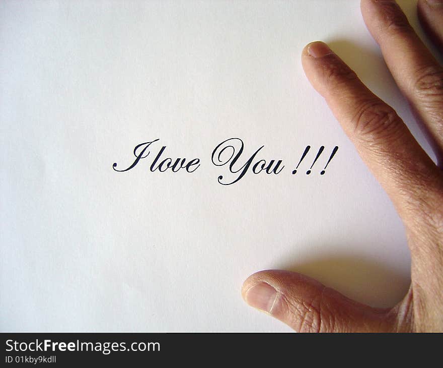 I Love You Written