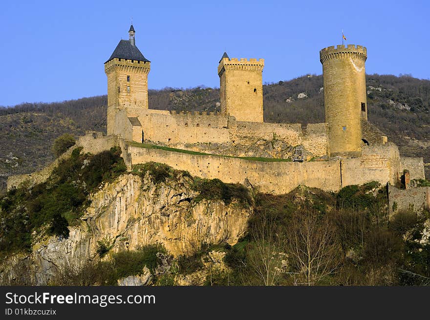 Old castle in south of France. Old castle in south of France