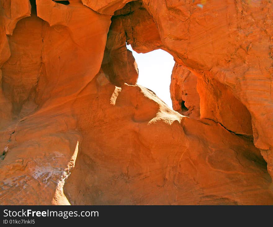 Rock formation found in the Valley of Fire in Nevada. Rock formation found in the Valley of Fire in Nevada.