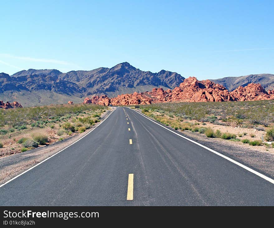 Rock formation found in the Valley of Fire in Nevada. Rock formation found in the Valley of Fire in Nevada.