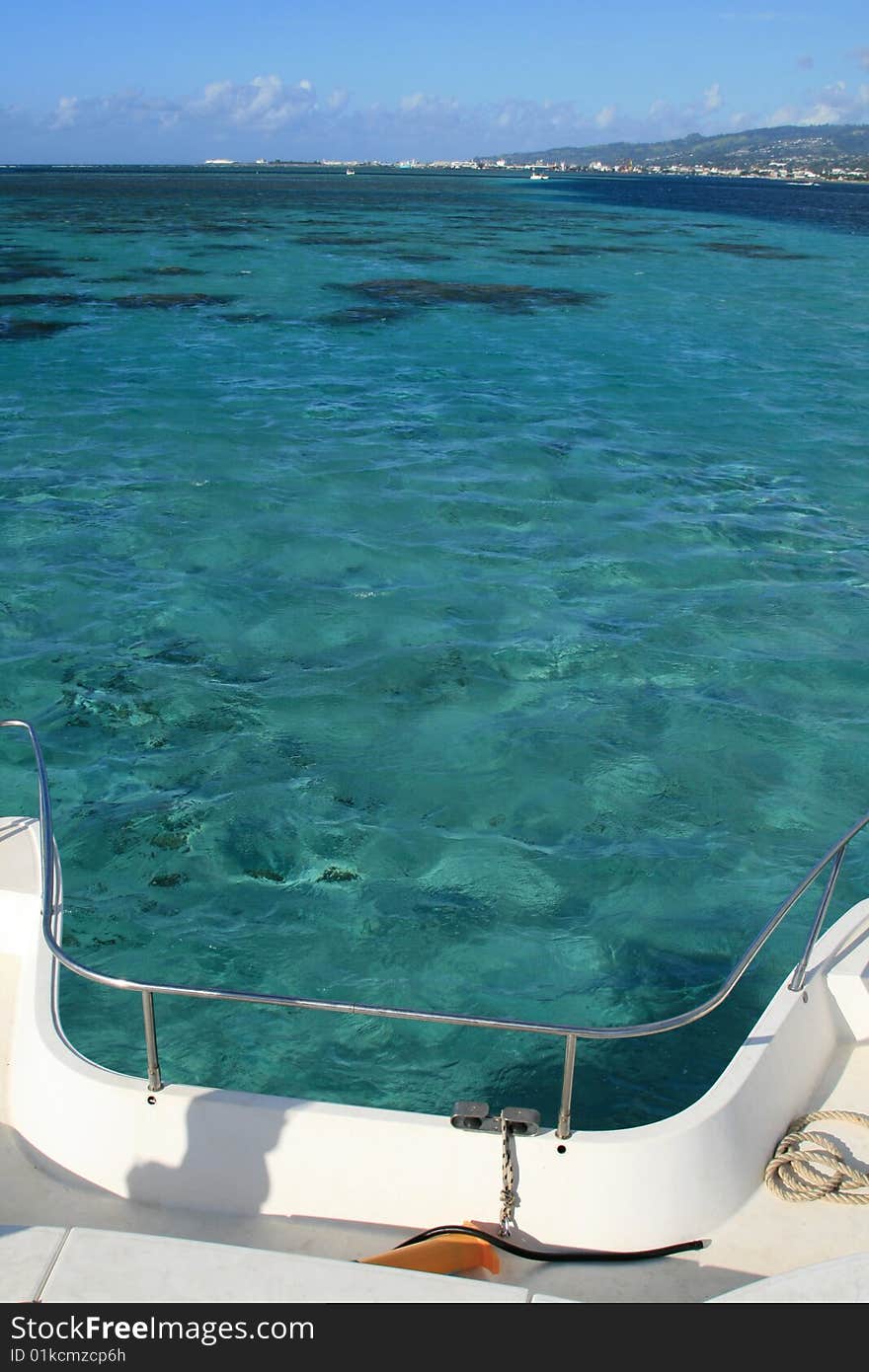 Boat on a lagoon