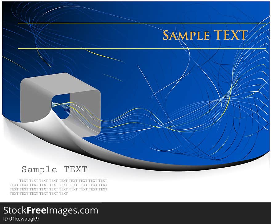 Vector abstract design in blue