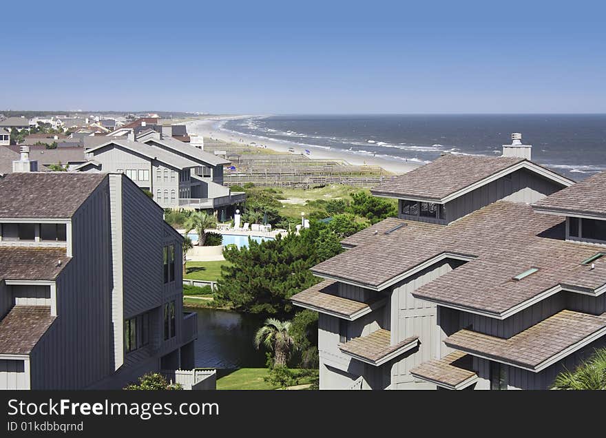 Beachfront condos in South Carolina, U.S.A.