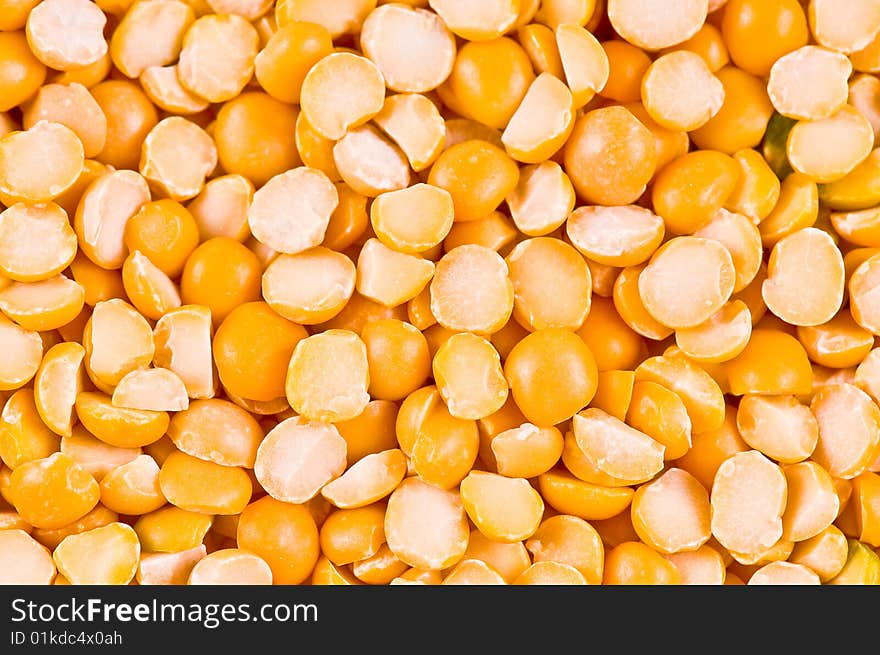 Yellow peas as a background