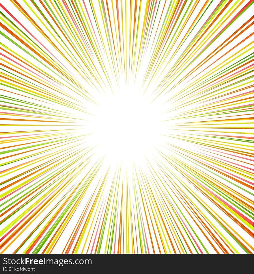 Beautiful sunny background. Vector illustration.