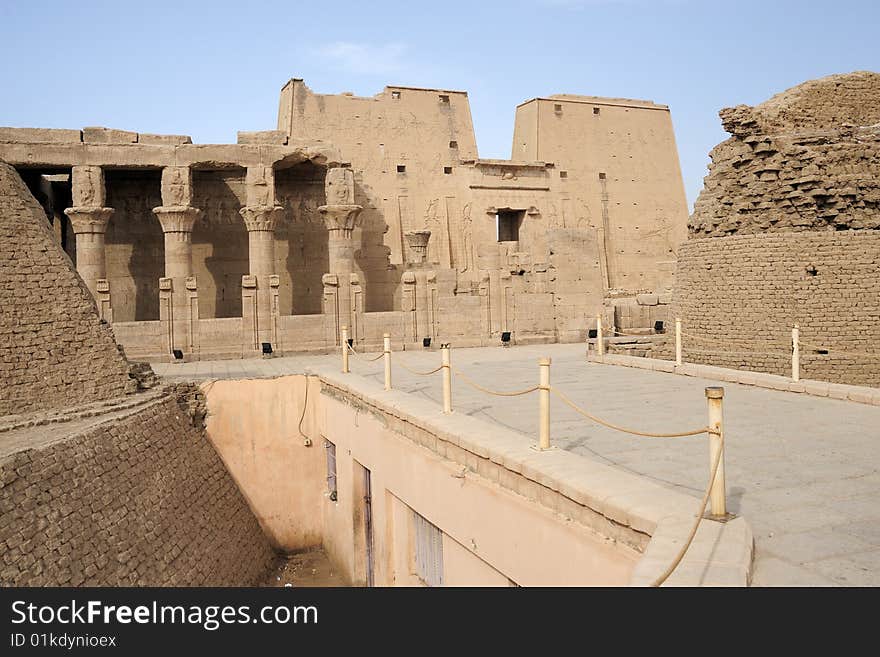 Entrance of the huge Karnak temple in Luxor, Egypt