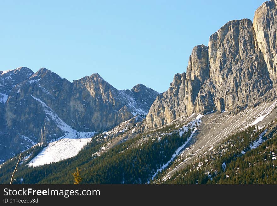 Jasper national park, winter, canada. Jasper national park, winter, canada