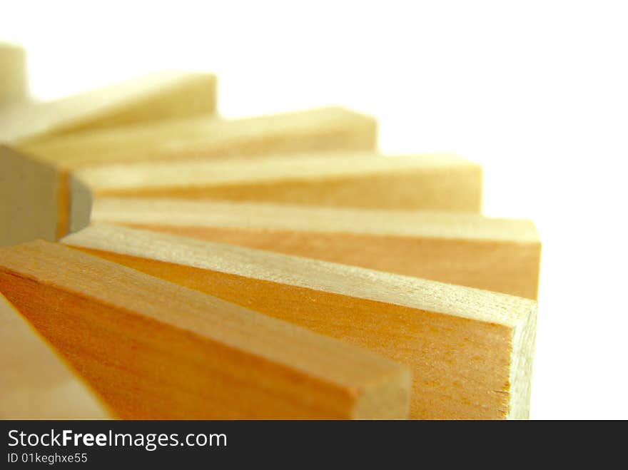 Wood Block with white background. Wood Block with white background