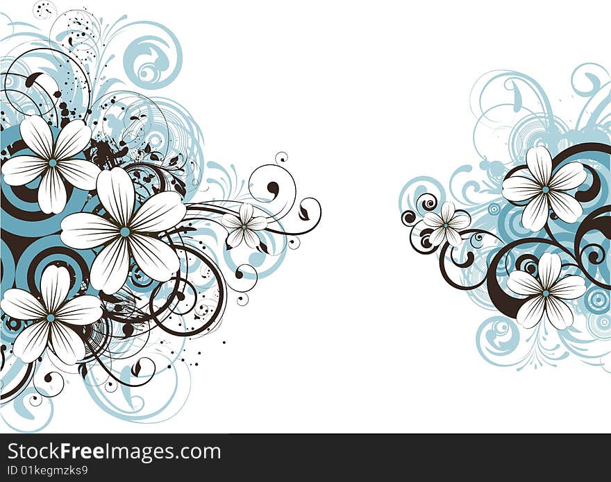 Floral Abstract Background.