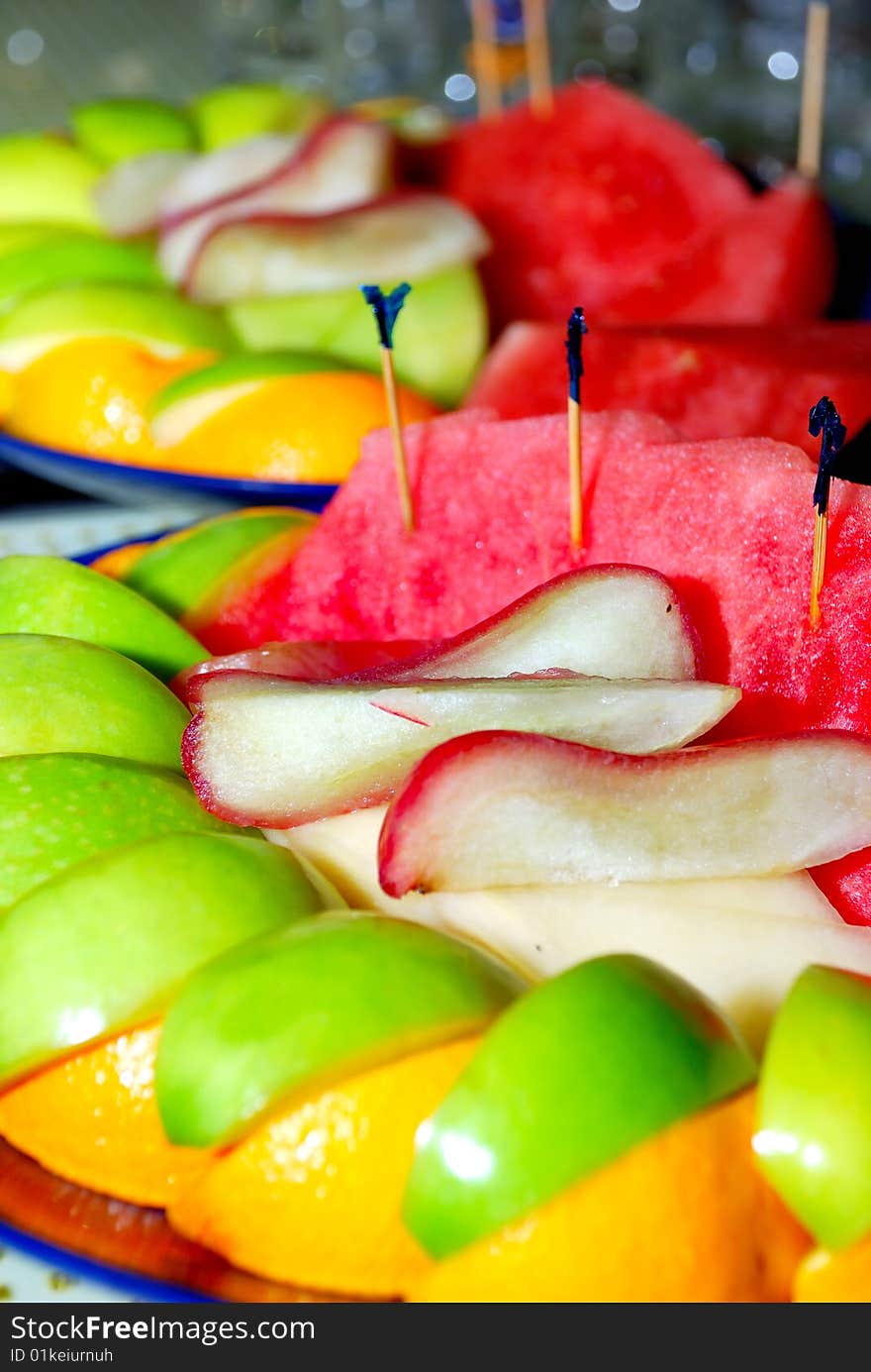 Close up capture on various fresh fruits. Close up capture on various fresh fruits