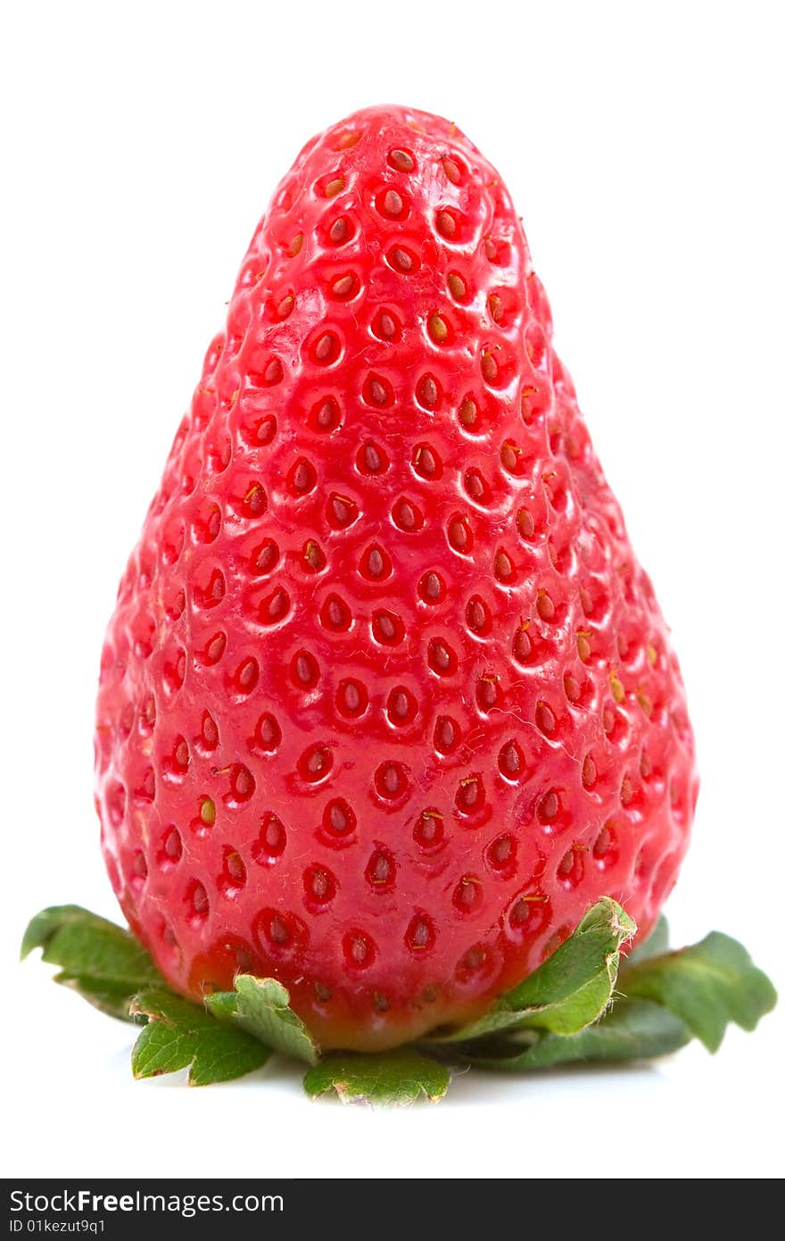 Fresh strawberry isolated on a white