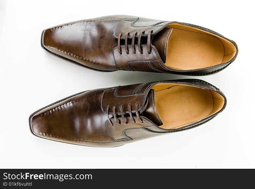 Leather male shoes