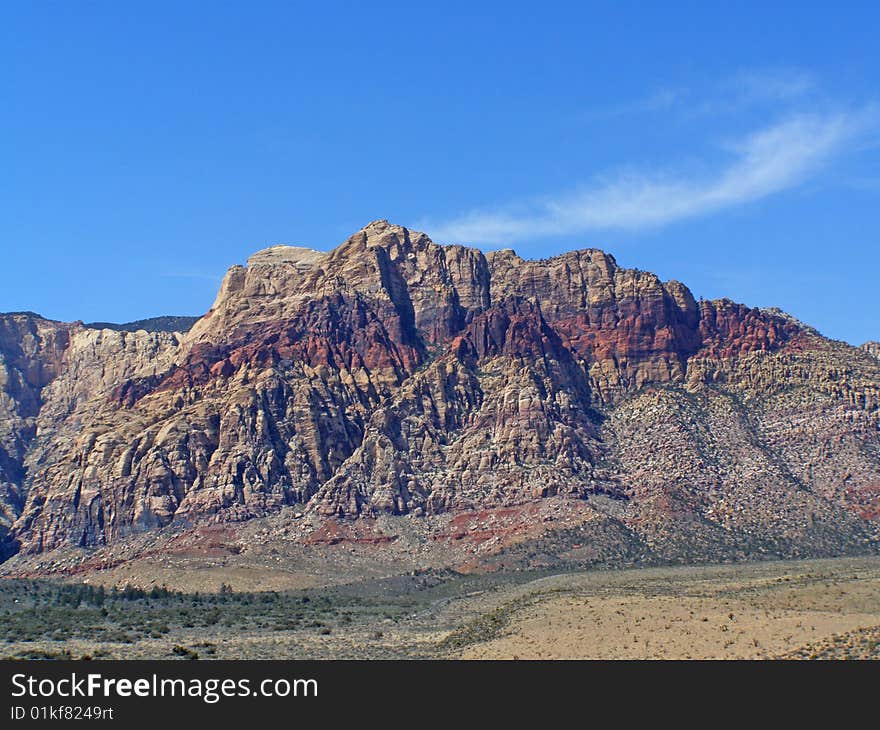 Rock formation found in the Red Rock Canyon in Nevada. Rock formation found in the Red Rock Canyon in Nevada.