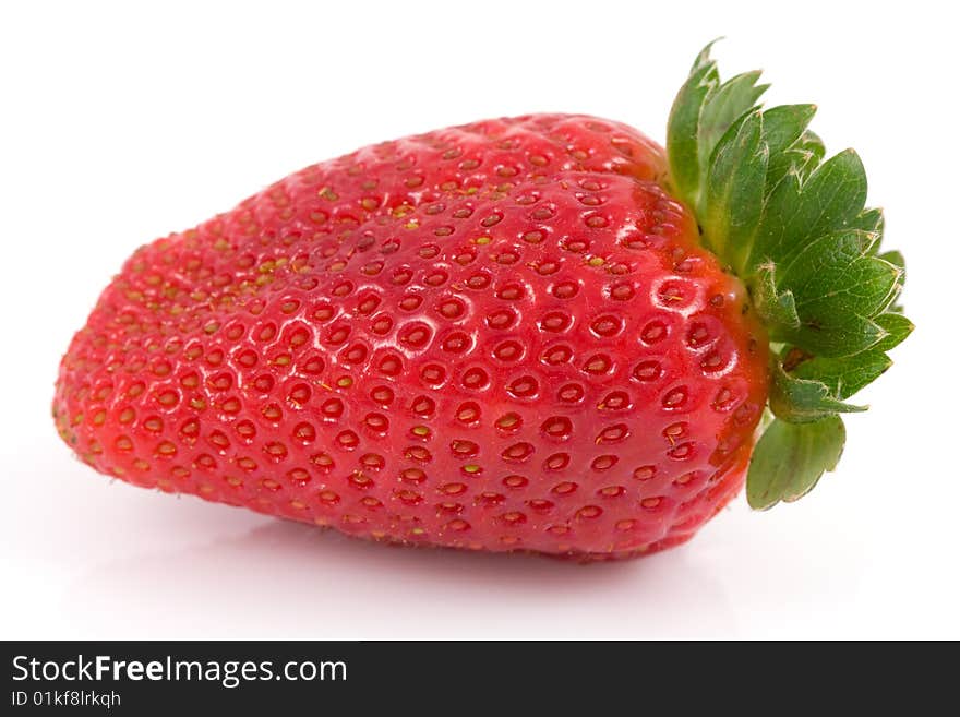 Fresh strawberry isolated on a white