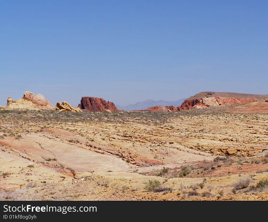 Panoramic the Valley of Fire in Nevada. Panoramic the Valley of Fire in Nevada.