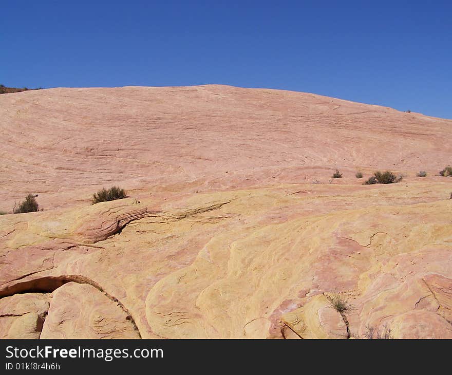 Rock formation found in the Valley of Fire in Nevada. Rock formation found in the Valley of Fire in Nevada.