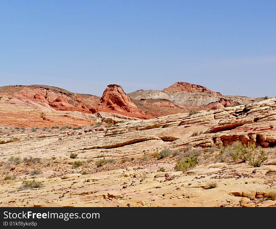 Panoramic the Valley of Fire in Nevada. Panoramic the Valley of Fire in Nevada.