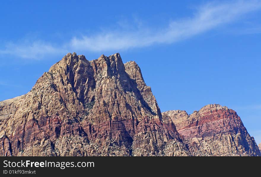 Rock formation found in the Red Rock Canyon in Nevada. Rock formation found in the Red Rock Canyon in Nevada.