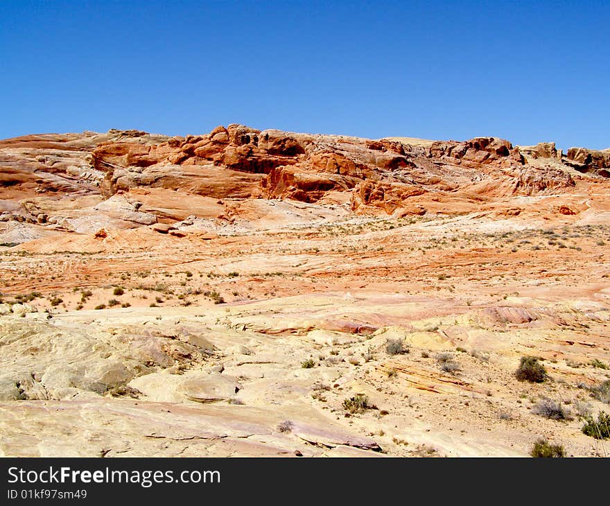 Rock formation found in the Valley of Fire in Nevada.