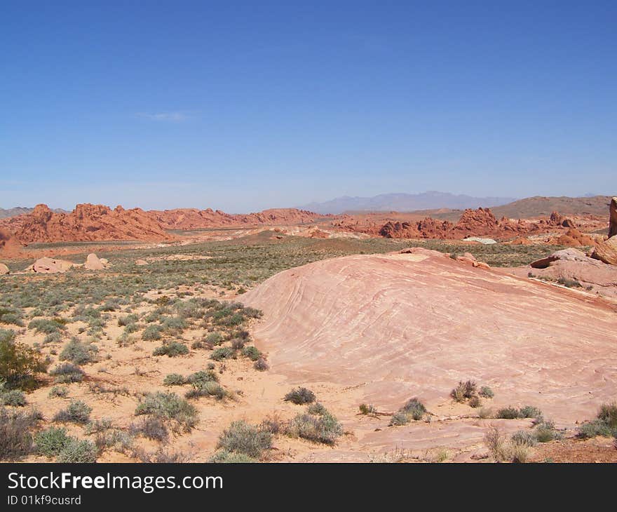 Panoramic the Valley of Fire in Nevada. Panoramic the Valley of Fire in Nevada.