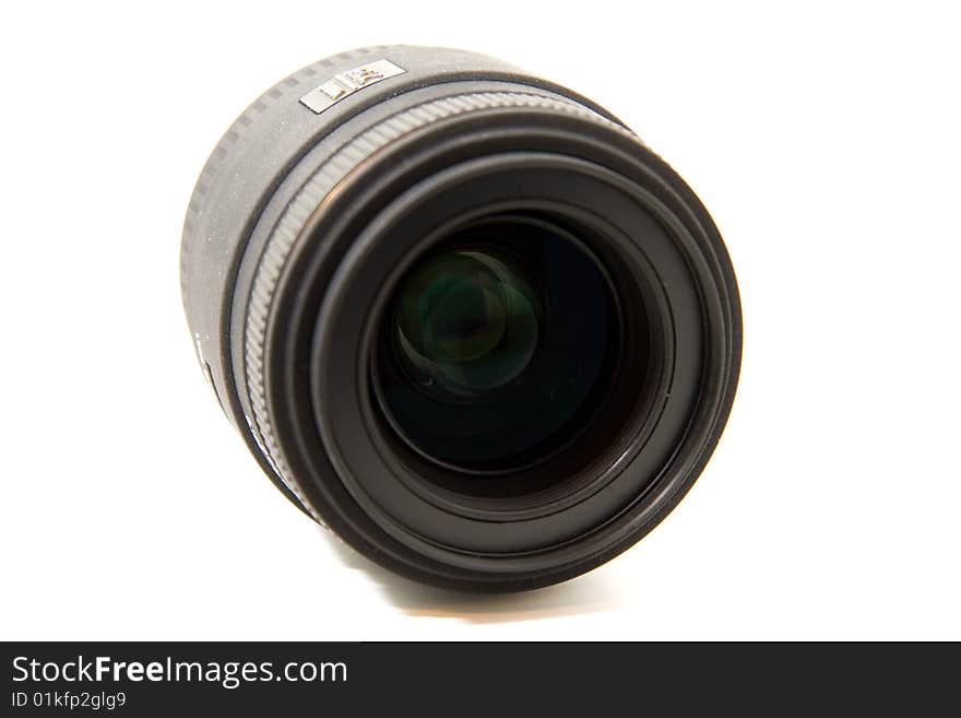 Isolated camera lens 50mm on a white background. Isolated camera lens 50mm on a white background