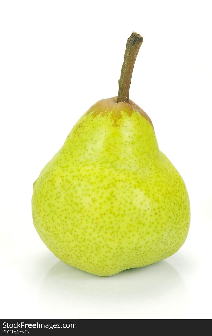 Pears isolated against a white backbround