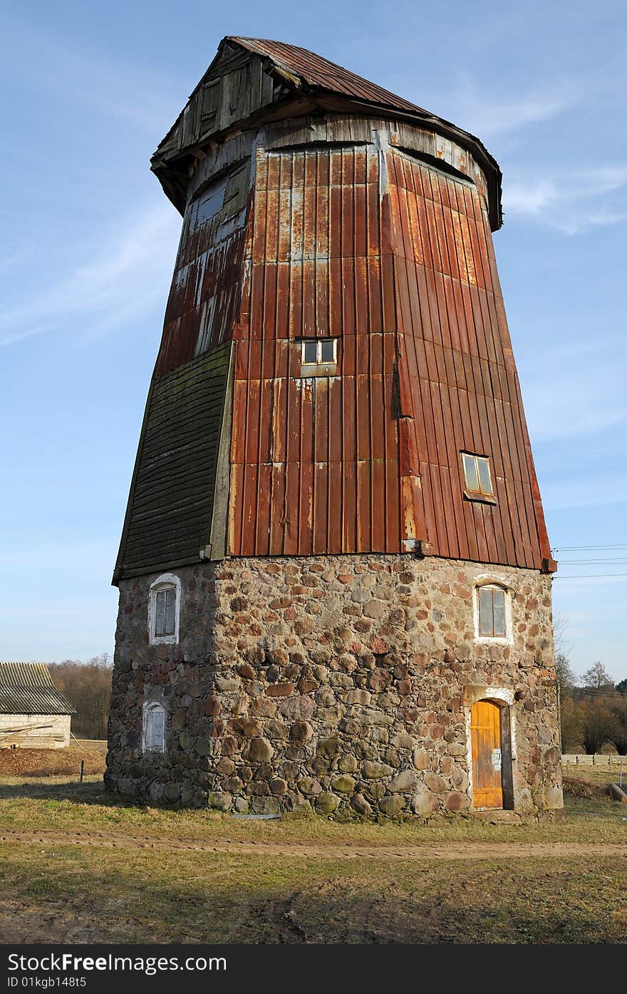 Derelict wind mill