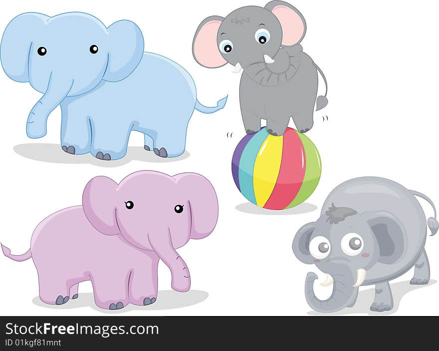 Various elephants