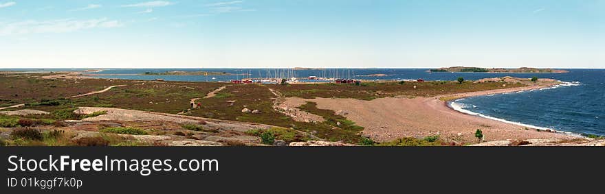 Panorama of Jurmo island in Baltic sea, Finland. Panorama of Jurmo island in Baltic sea, Finland