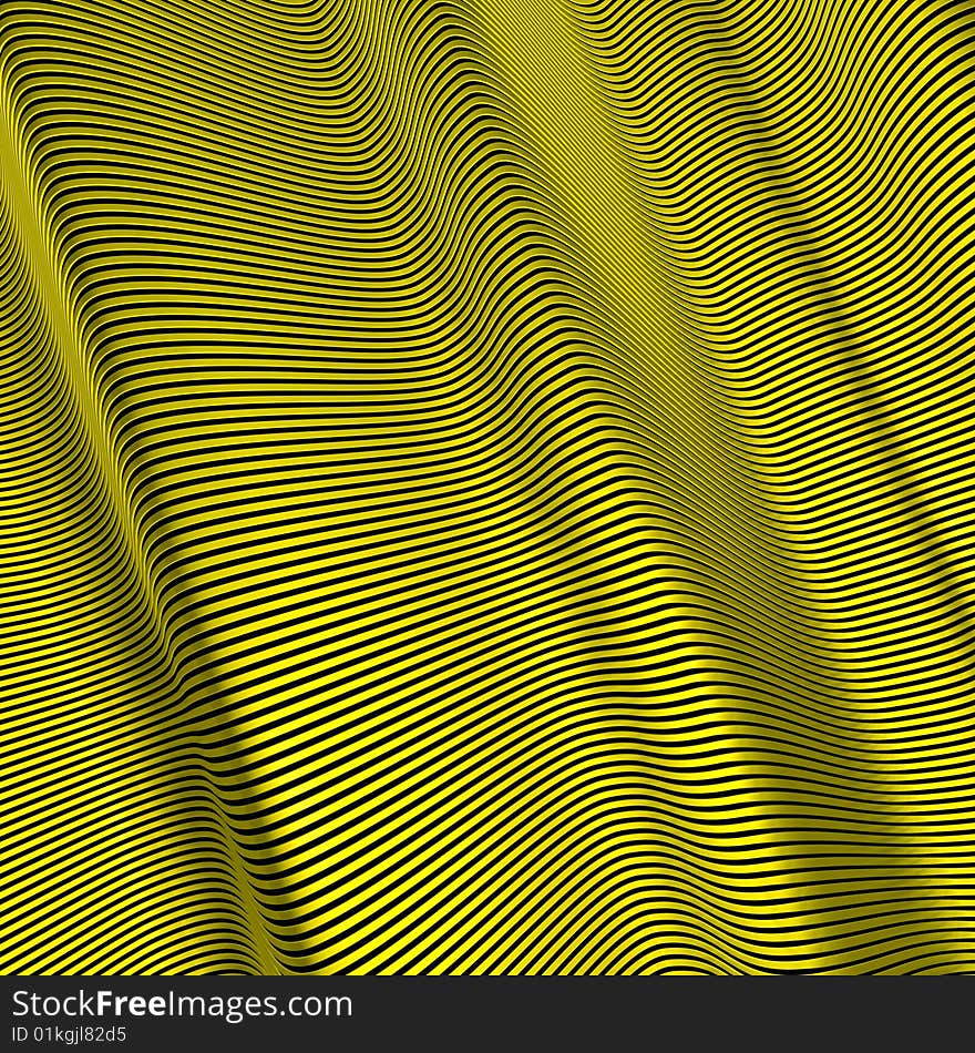 Extreme Fine Yellow Strips Background Interference